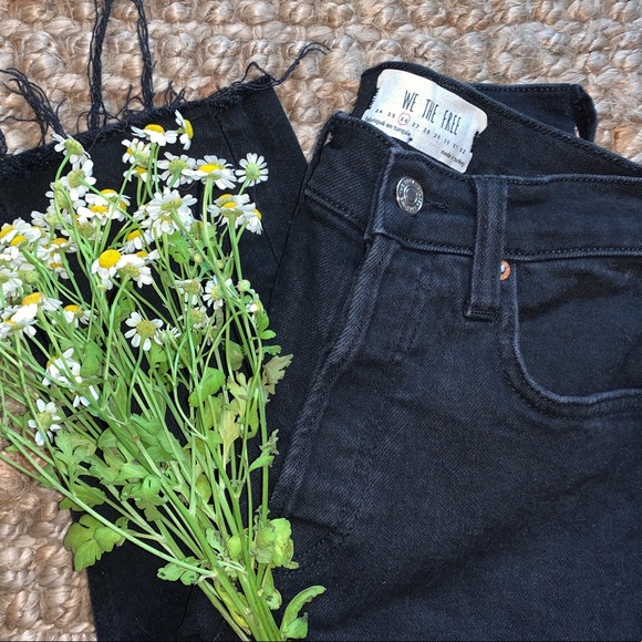 Black Free People Straight Jeans 🌼🖤 - Picture 2 of 4
